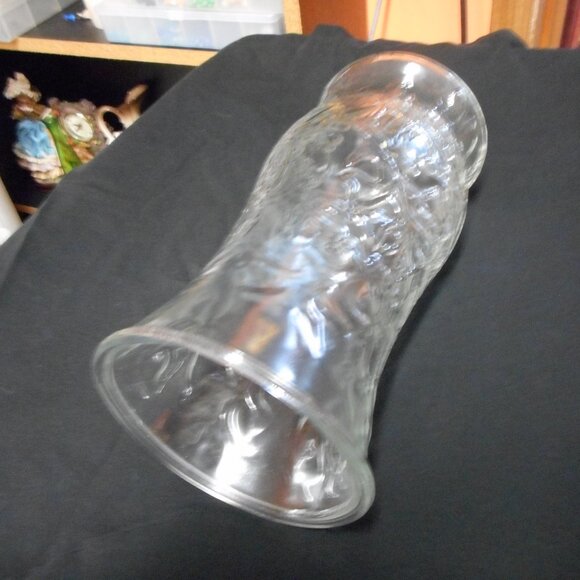 vase, large mouth, clear glass - Picture 2 of 5
